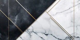 黑白大理石配金色线条背景