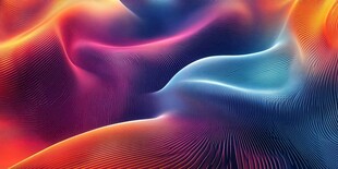 绚丽动感渐变色彩流体图案