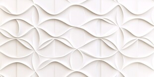 白色波浪纹立体装饰墙