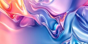 梦幻流动炫彩抽象背景图