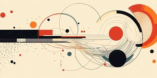 抽象几何艺术线条图案