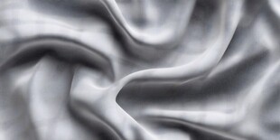 银灰色丝绸布料纹理特写