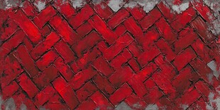 红色交错砖块纹理背景