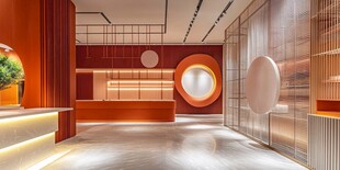 现代风格时尚大厅空间