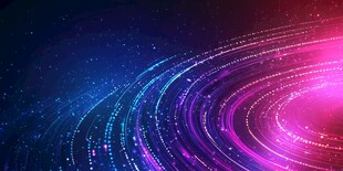 炫彩流光科技感旋涡背景