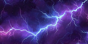 紫色闪电宇宙奇幻背景