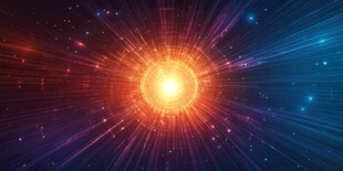 炫彩宇宙能量爆发瞬间