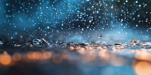 雨滴落下的梦幻瞬间