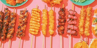 多样美味烤串 诱人小吃