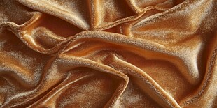 金色绸缎纹理特写