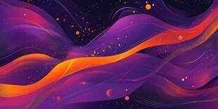 梦幻炫彩流动星空背景图