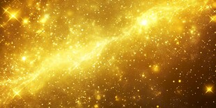金色闪耀星空背景图