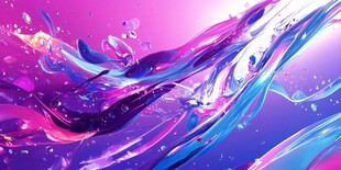 梦幻流体色彩背景图