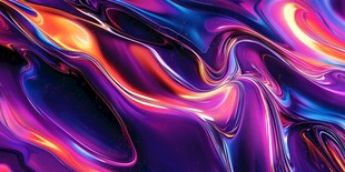 炫彩流动液体纹理背景