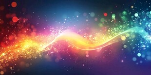 梦幻炫彩光线背景特效