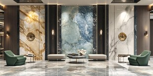 奢华大理石客厅优雅空间