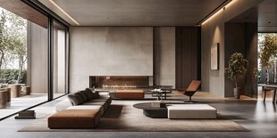 现代简约风舒适客厅空间