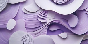 梦幻紫色立体纸艺纹理图案