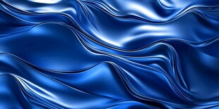 蓝色动感丝绸纹理背景