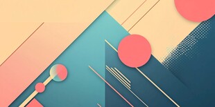 几何色块抽象风背景图