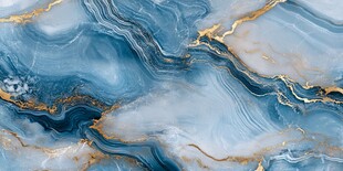 蓝金大理石纹理艺术背景