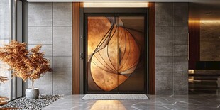 艺术金属门 打造精致入户空间