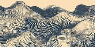 波浪纹理抽象艺术图案