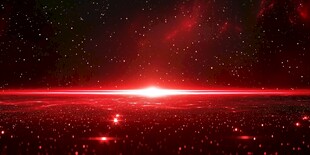 红色宇宙星空梦幻场景