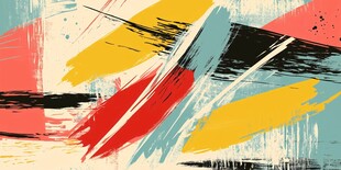 抽象多彩笔触艺术背景图