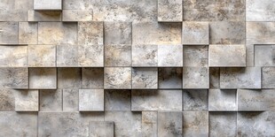 立体灰色方块墙面纹理