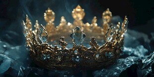 璀璨华丽的金色皇冠