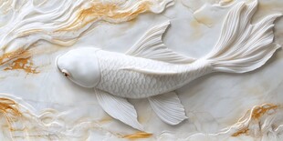 玉雕金鱼 灵动优雅之美