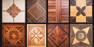 多样精美木地板拼花图案