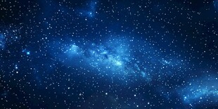 梦幻深邃的蓝色星空背景