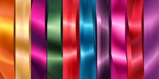 多彩绚丽丝带背景图