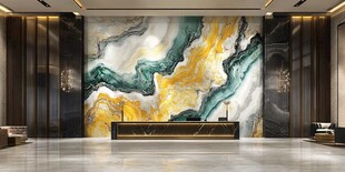 奢华大理石纹酒店大堂背景