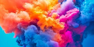 缤纷色彩烟雾 梦幻视觉盛宴