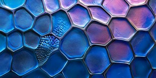 梦幻六边形细胞纹理图案