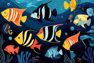 缤纷海底世界的多彩鱼类