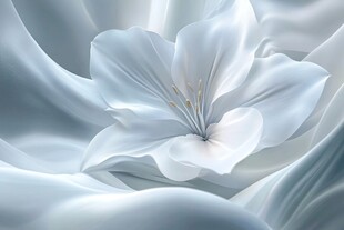 梦幻白色花朵 轻柔质感