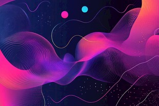 梦幻炫彩流体抽象背景图