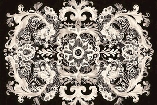 复古华丽对称花纹图案