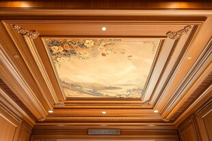欧式精美手绘天花板艺术