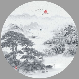意境水墨山水