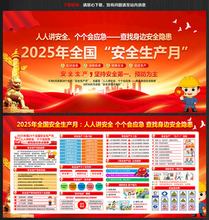 2025安全生产月展板