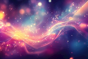 梦幻炫彩流光背景图