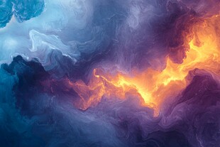 梦幻色彩的抽象云景