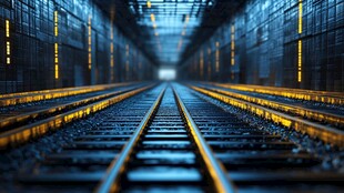 延伸向远方的铁路轨道