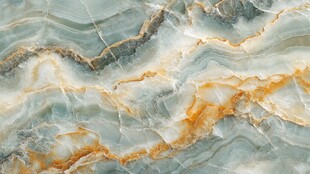 蓝绿黄相间大理石纹理