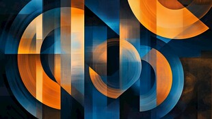 几何幻彩抽象背景图案